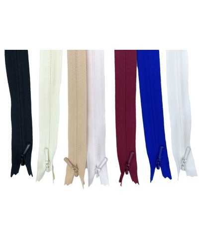 Lampo Chiusura Cerniera Zip Catena 4 Invisibile Fettuccia Tessuto 80 Cm