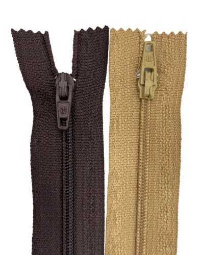 Chaîne en spirale de nylon fixe à zip zippée à zip 3 curseur long 12 cm