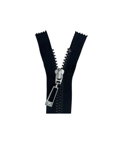Cremallera cremallera cremallera cremallera fijada Dientes de plástico 1 cursor Strass Strass Long 15cm