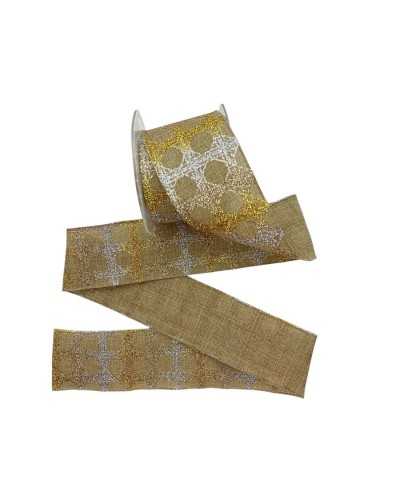 Lurex linino cinta plateado oro sintémero mm 62