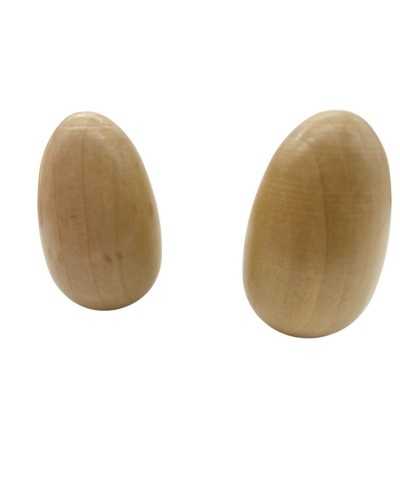 2 PCS Huevo de Ramendo Socks de reparación de madera 4x7 cm