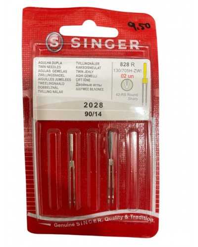 2pcs Singer twin needles 828 R 130 / 705H ZWI 2028 90/14