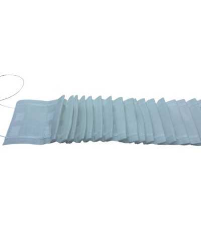 Curriccuta Ribbon Relogue white 2 wires 2 pockets high 65 mm