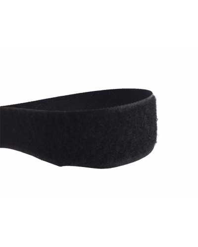 Nastro Velcrato Strappo Asola Femmina Morbido Nero Cucire Alto 2 Cm