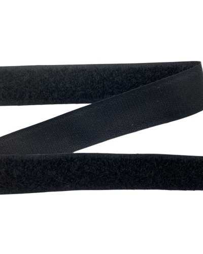 Cinta de velcro Ranura de lágrimas Mujer Suave Negro Costura High High 1.5 cm