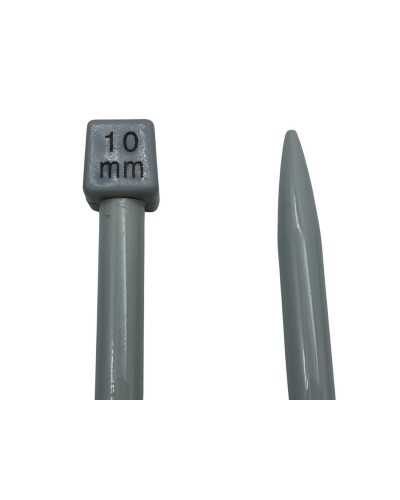 Paar Stricktrikot 40 cm Aluminium n 10 Stricknadeln