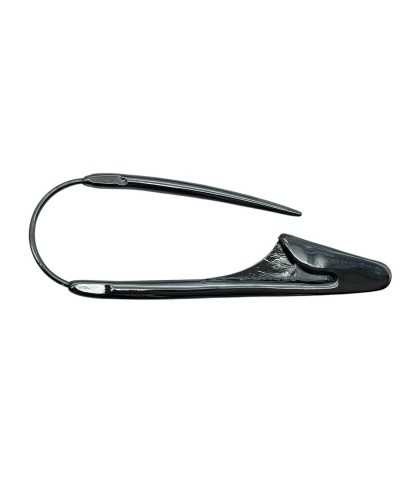 Gancho de piel Sheights Falda Cartera Captelet Steel pulido 95x30mm