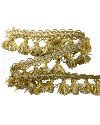 Tassel trimmings chives yellow flake high cream 6 cm