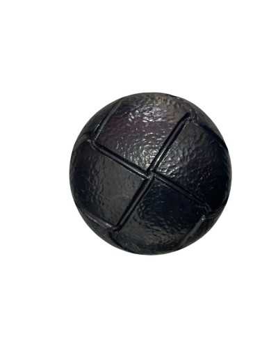 Bouton rond noir en plastique en plastique en plastique 22 mm