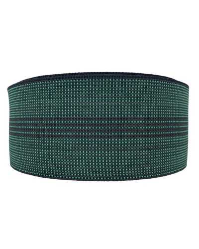 Cinturón de sentado elástico Tapicería alta 7 cm Verde negro