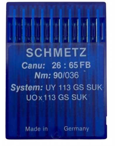 10 Nadeln Schwetz CANU 26:65 NM 90/036 System: UY 113 GS Suk Uox113 GS Suk - Nadeln für Industrial Nähen