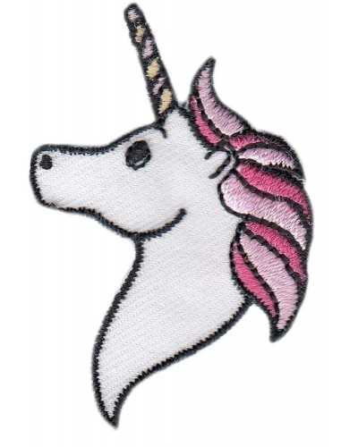 Unicornio Cabeza Thermoadsive Patch Aplicación de Healle MM 50x35