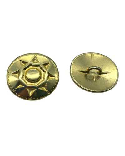 Bouton en métal doré laminé 40 étoiles 8 Conseils de 2,5 cm