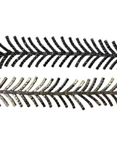 10 cm Joya negra Diseño de adornos Negro Negro Spiga 25 mm