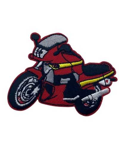 Applicazione Termoadesiva Patch Moto Rossa
