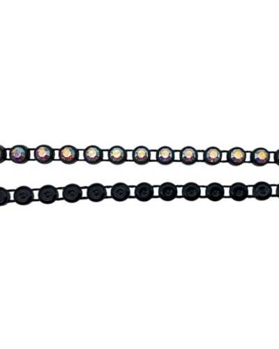 Black Juwel-Zutaten mit transparenten borealen Rhinestones 5 mm Qualität Oktant Premium