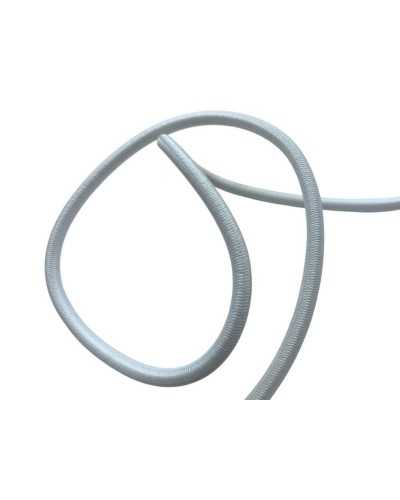 Diamètre élastique tubulaire blanc 2 cm Flexibilité et résistance pour projets créatifs