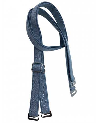 Removable replacement shoulder straps for elastic lurex gray bra