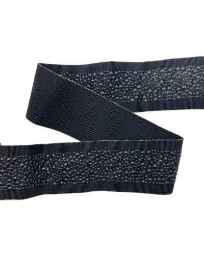 50 cm Elastic trimmings rhinestone stones gallon spring black tape 5 cm high