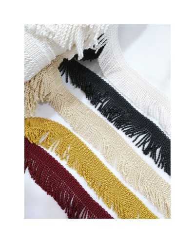 Pasamanería Flecos Cordón 2 Cabezales Coser Alto 6 Cm