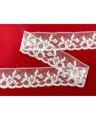 Dentelle garnitures en dentelle Valencienne Blanc Broderie Fleur High CM 4