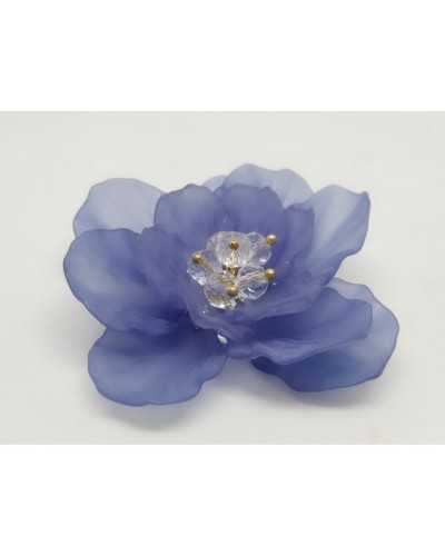 Application fleur en résine pour coudre pierres et perles 6x6 cm