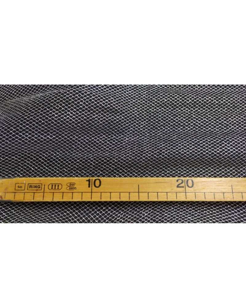Tulle Fabric Weave Medium Silver Lurex 150 cm high