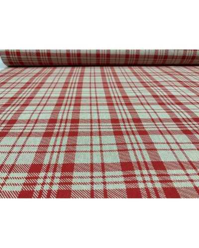 50 cm Panama Fabric Upholstery Printed Scottish red shabby high 280 cm
