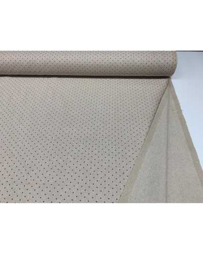 Tissu d'ameublement Panama 50 cm Imprimé petits pois shabby rouges 280 cm de haut
