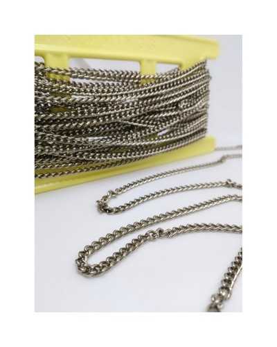 Chain in Polished Steel Metal 4 Millimeters High