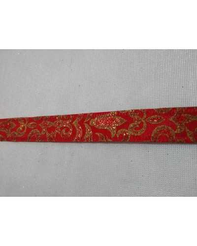 Trimmings Christmas Ribbon Gold Lurex Taffeta High 16 Mm