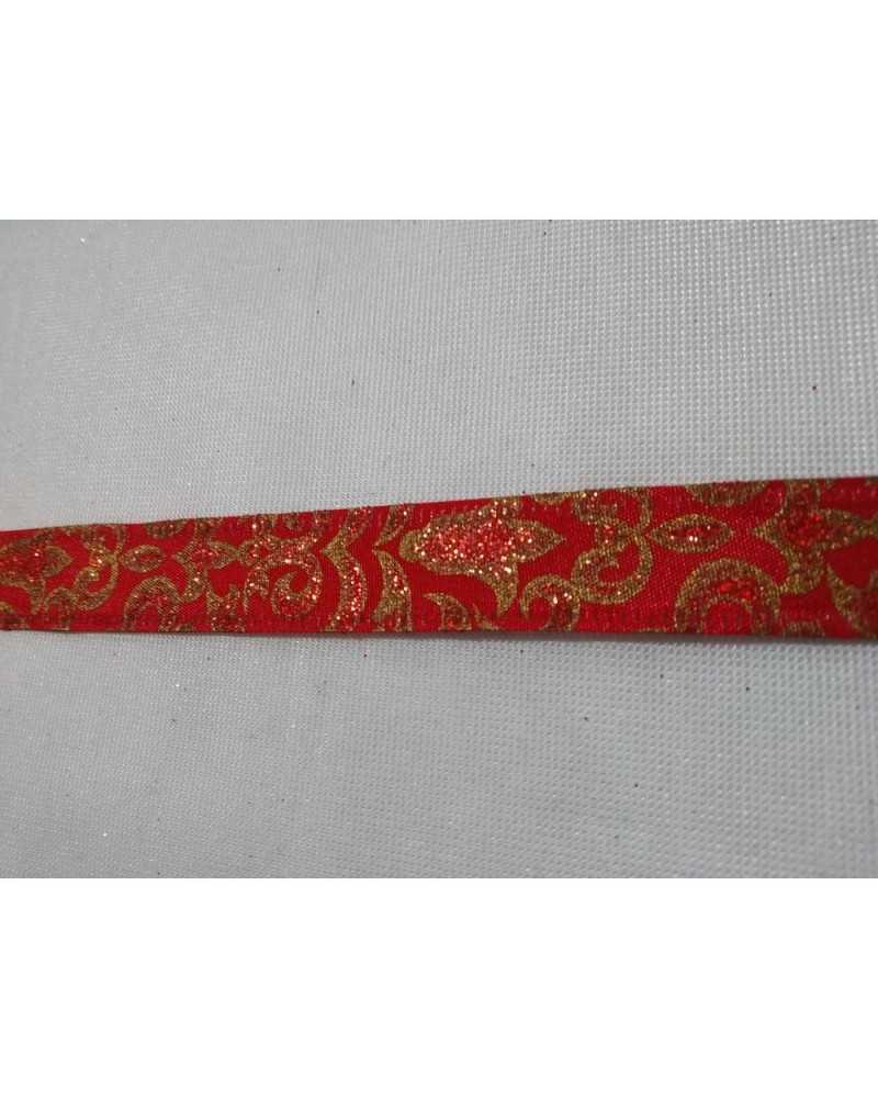 Trimmings Christmas Ribbon Gold Lurex Taffeta High 16 Mm
