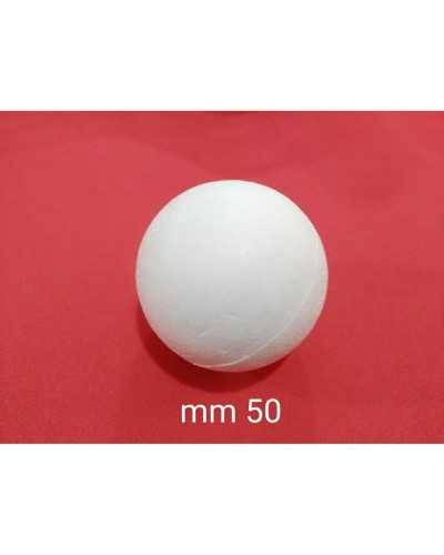 Polystyrene 2 Pieces to Decorate Sphere Ball 50 MM