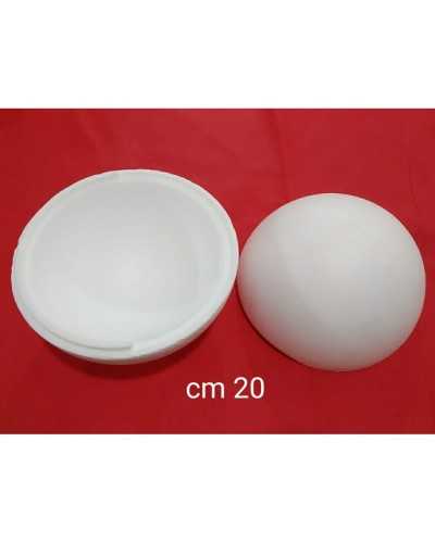 Polystyrène à décorer Forme Sphère Boule Ouvrable 20 Cm