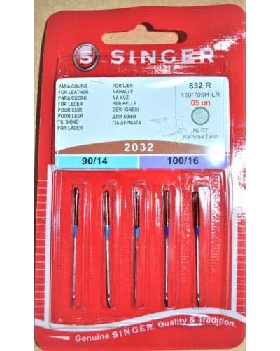 Singer Leder Vinyl Heavy Duty Nähmaschinennadeln 2032 90/14 100/16
