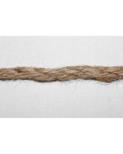 Cordon en ruban de jute naturel de 6 mm de haut