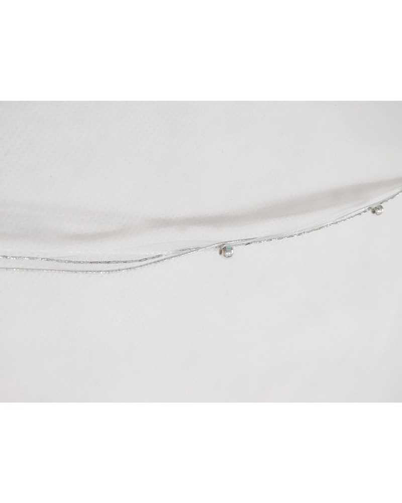 Ruban de Noël Passementerie Argent Perle Fil Cordon 5 Mm De Haut