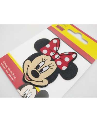 Patch Minnie Mouse Disney Head With Polka Dot Bow Mm 70x65
