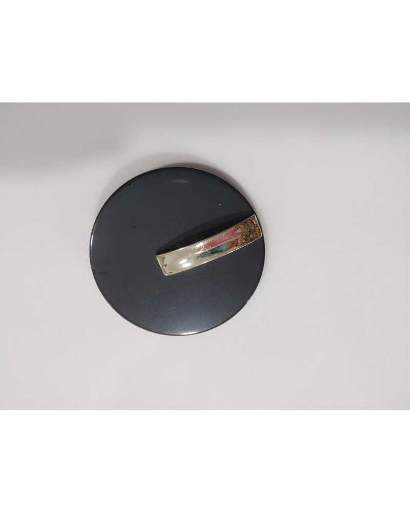 Round Mother of Pearl Button with Polished Silver Steel Slot Size 44