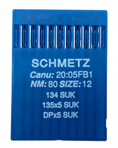 10 Needles Schmetz for Machine Size Industrial Sew - NM 80 / Size 12 - 134 SUK 135x5 SUK DPX5 SUK