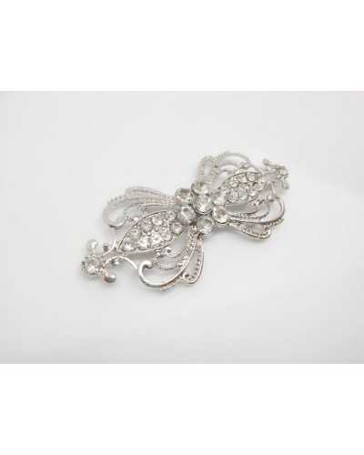 Jewel Hook Jacket in Shiny Metal with Strass Cm 7x3