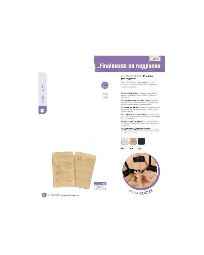 Prolunga Per Reggiseno Taglia 3° Alto Mm 35