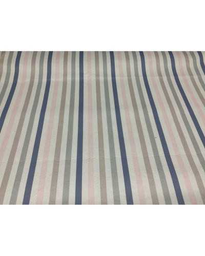 Tissu Tissu Lenci Rayé Imprimé 50 Cm Hauteur 90 Cm