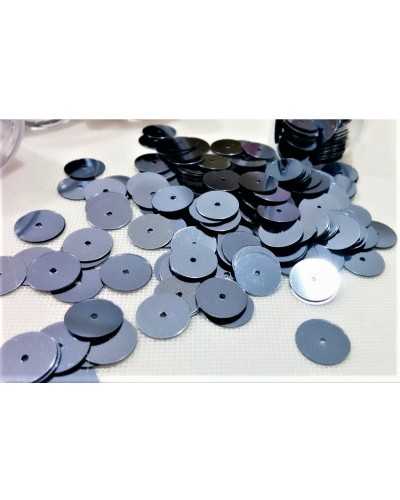 Dark silver sequins 15 gram tube 