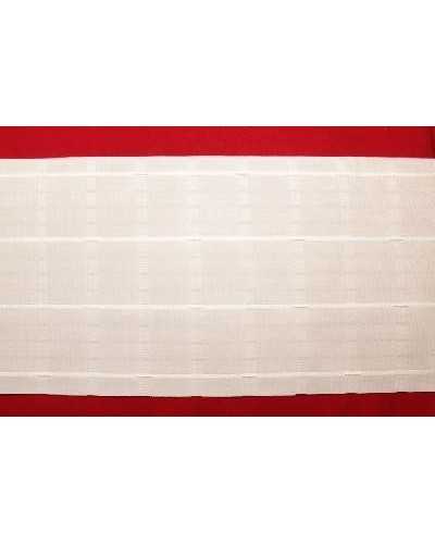 Cordon de serrage polyester 4 fils multi-poches blanc de 17 cm de hauteur