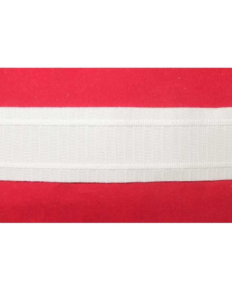 Curling Curtain Rod White Ribbon 2 Threads 4.5 cm high