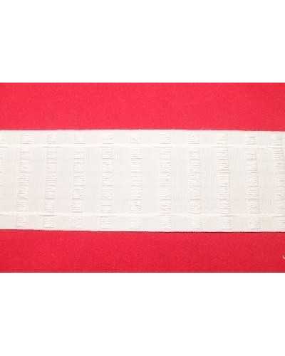 Curtain Draper Multi-pocket 2 Wires White 7 cm high