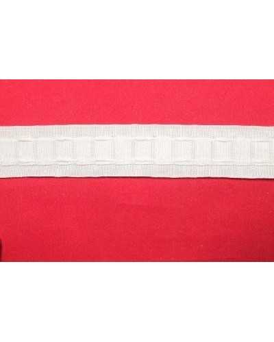 Rizador 1 bolsillo 2 hilos blanco alto 3 cm