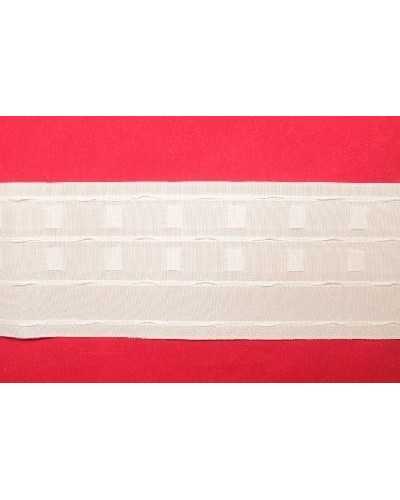 Curtain Draper 2 Pockets 4 Threads White 10 cm high