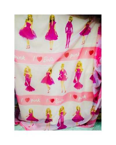 Pink barbie veil curtain by the meter 2.80 high with final lead